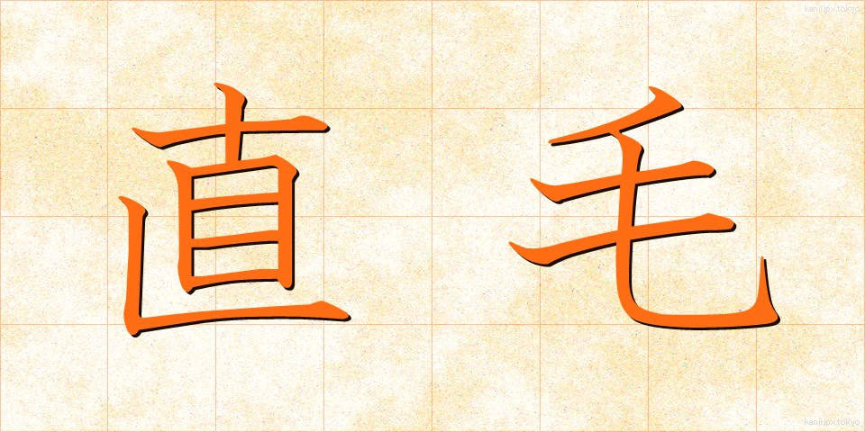 直毛 (ちょくもう)