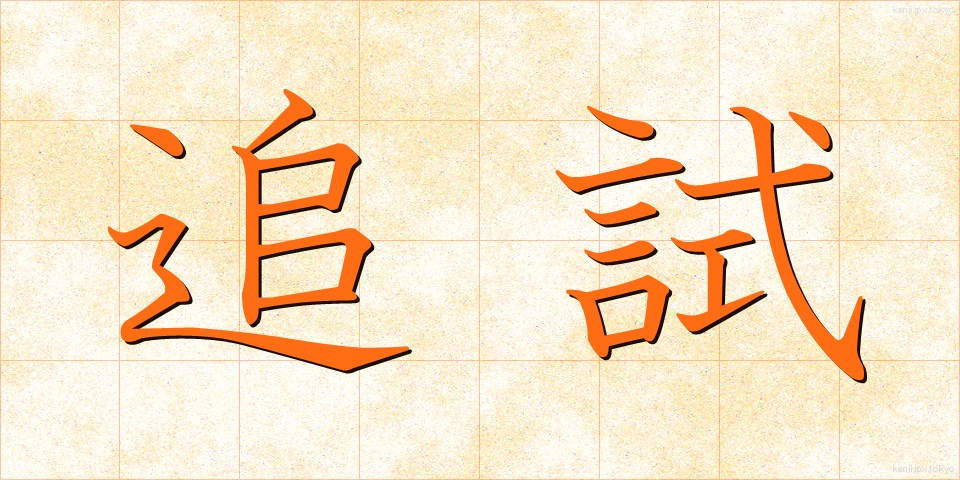 追試 (ついし)