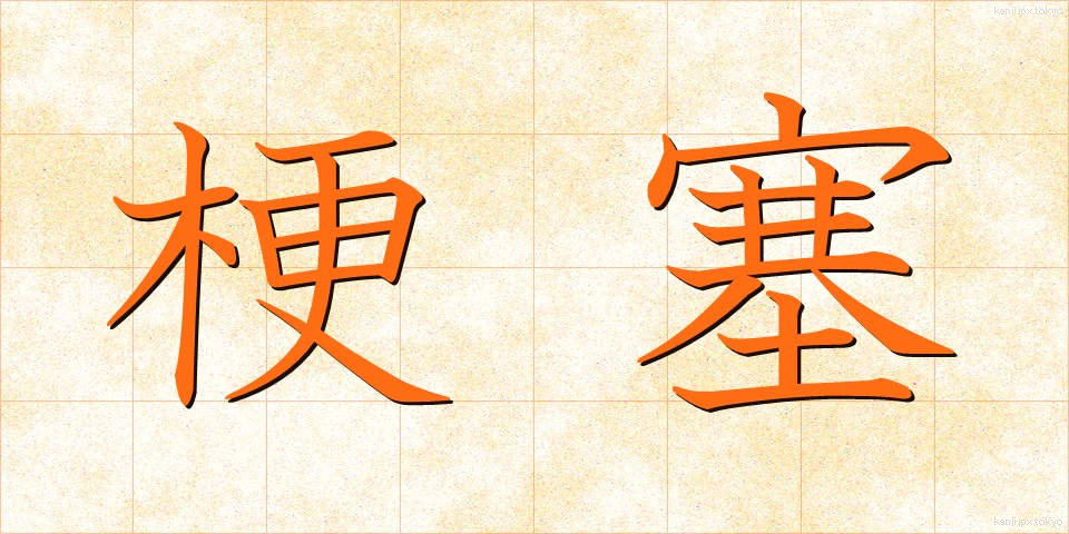 梗塞 (こうそく)