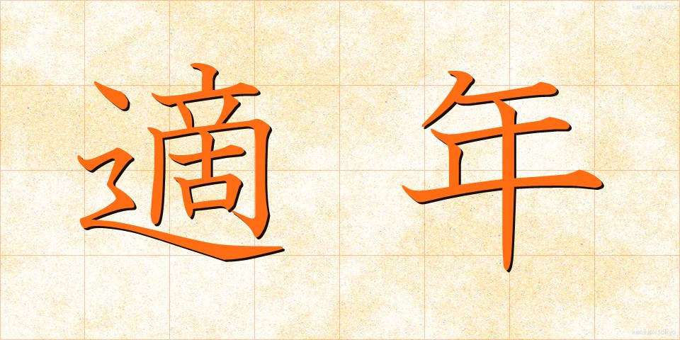 適年 (てきねん)