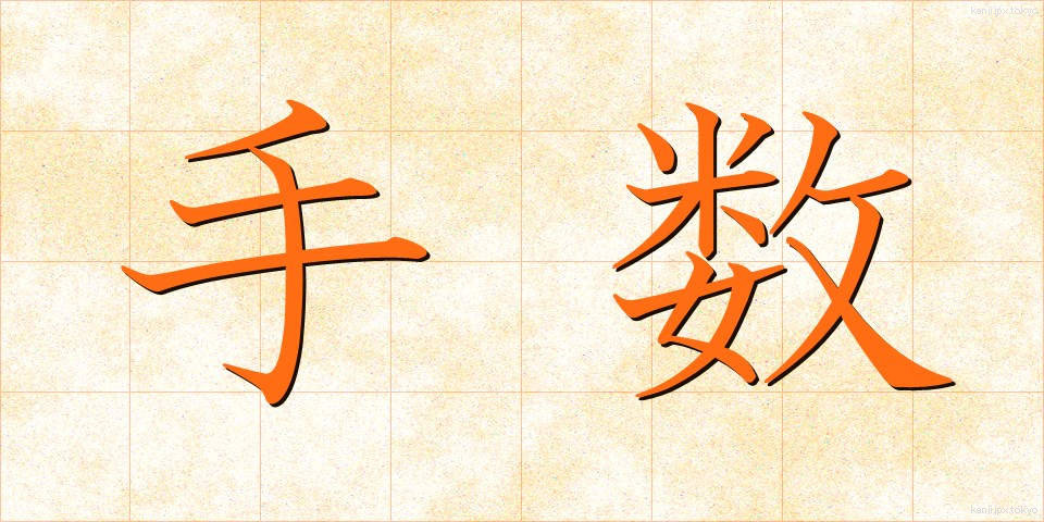 手数 (てすう)