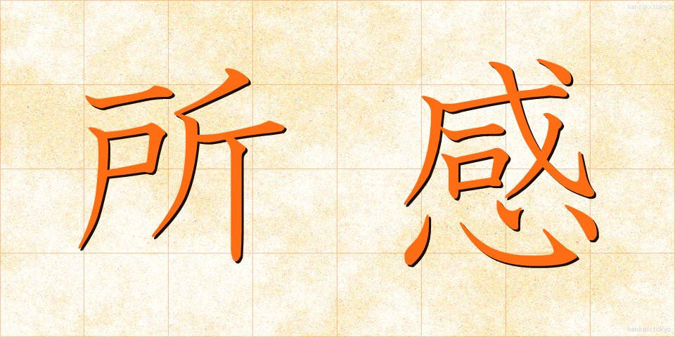所感 (しょかん)