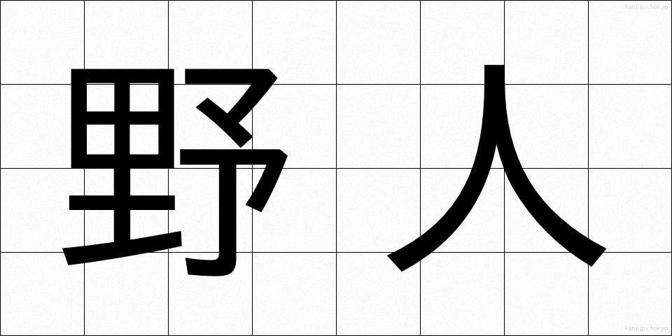野人 (やじん)