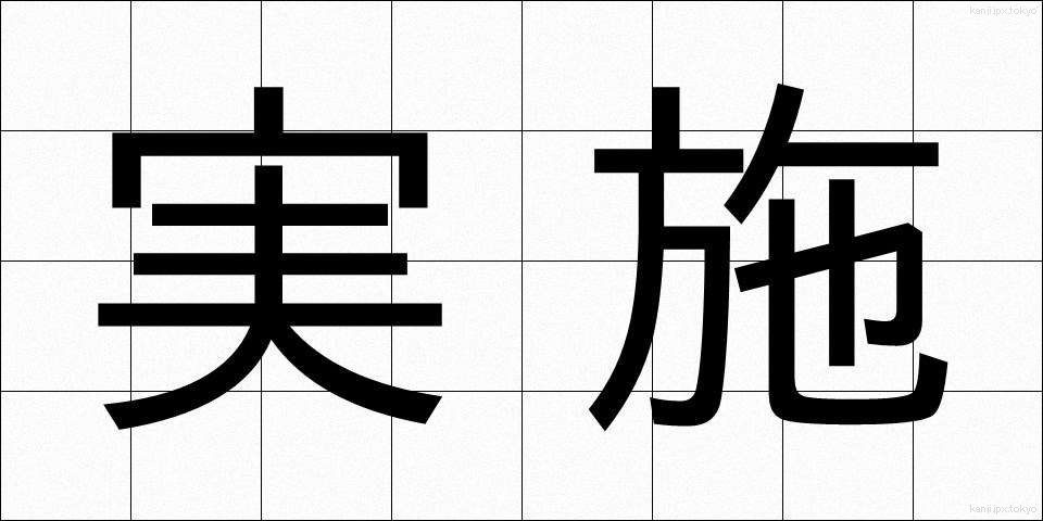 実施 (じっし)