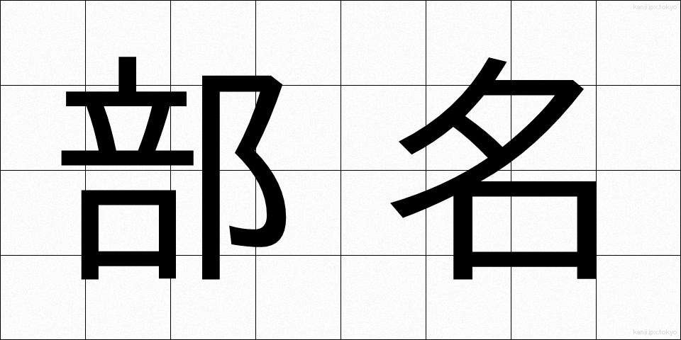 部名 (ぶめい)