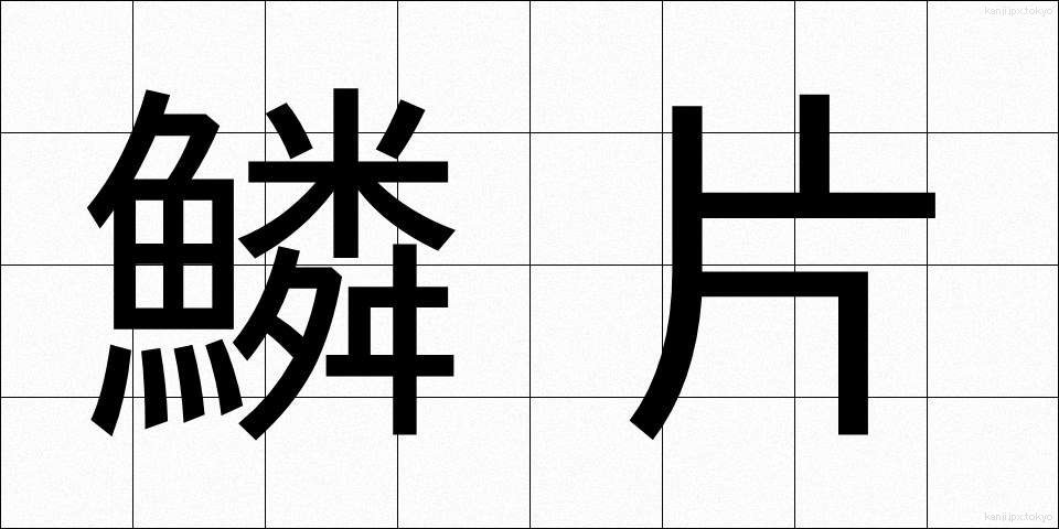 鱗片 (りんぺん)