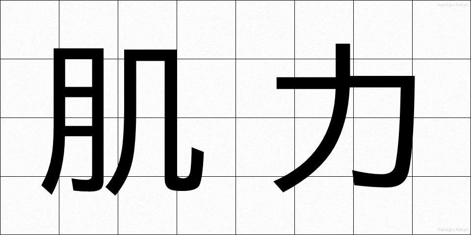 肌力 (はだりょく)