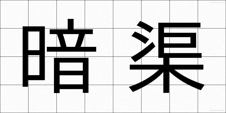 暗渠 (あんきょ)