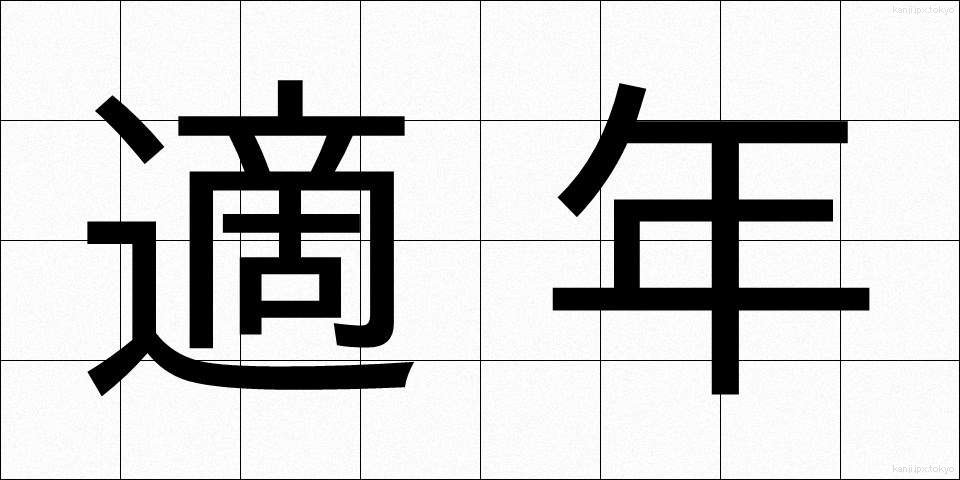 適年 (てきねん)