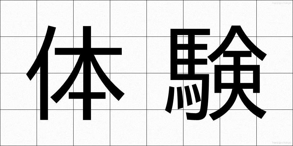 体験 (たいけん)