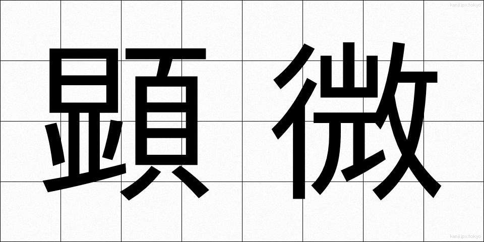 顕微 (けんび)