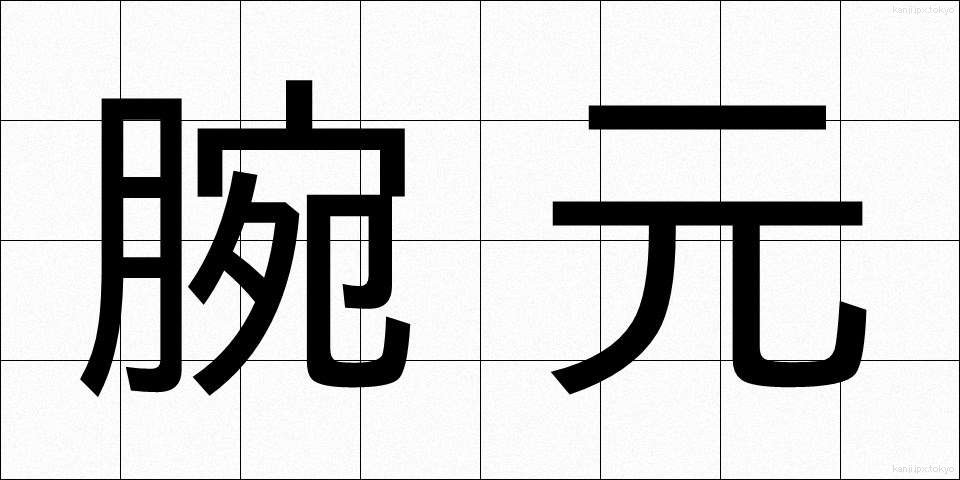 腕元 (うでもと)