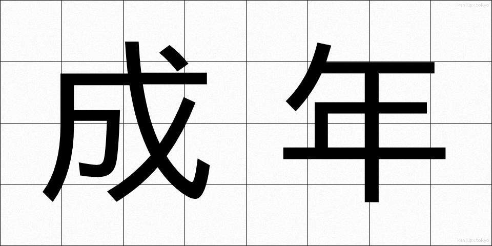 成年 (せいねん)