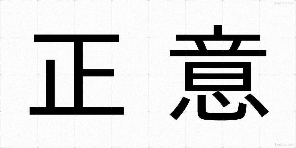 正意 (せいい)
