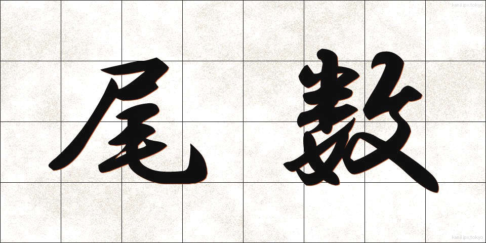 尾数 (びすう)