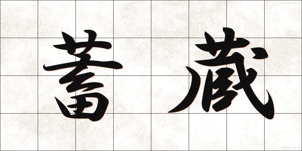 蓄蔵 (ちくぞう)