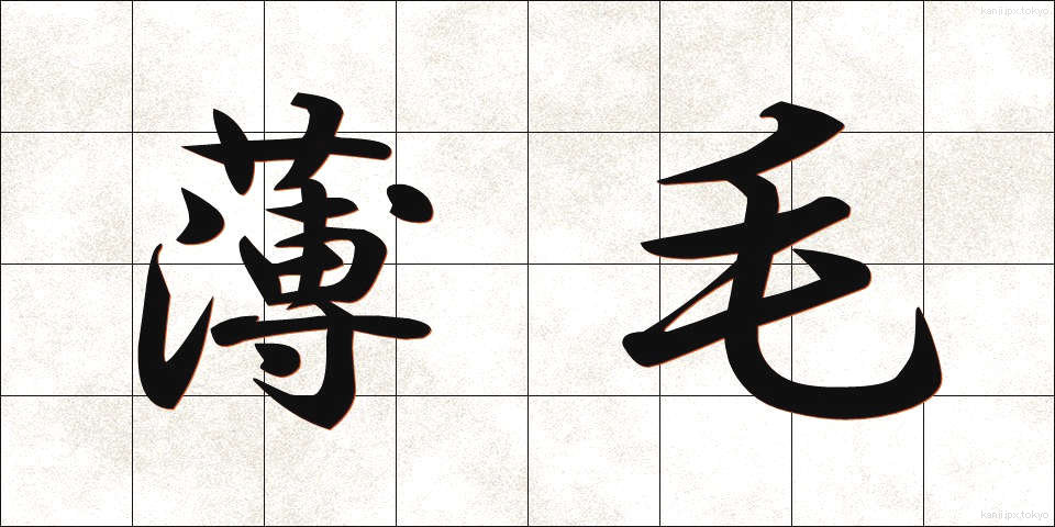 薄毛 (うすげ)