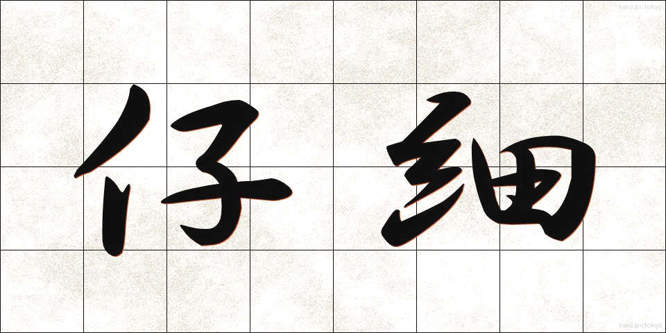 仔細 (しさい)