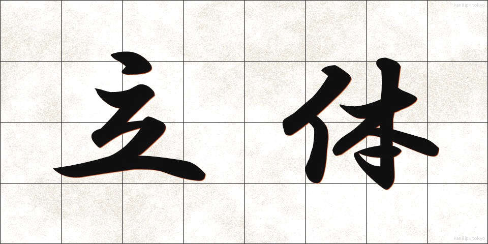 立体 (りったい)