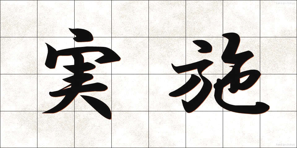 実施 (じっし)