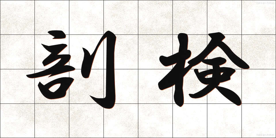 剖検 (ぼうけん)