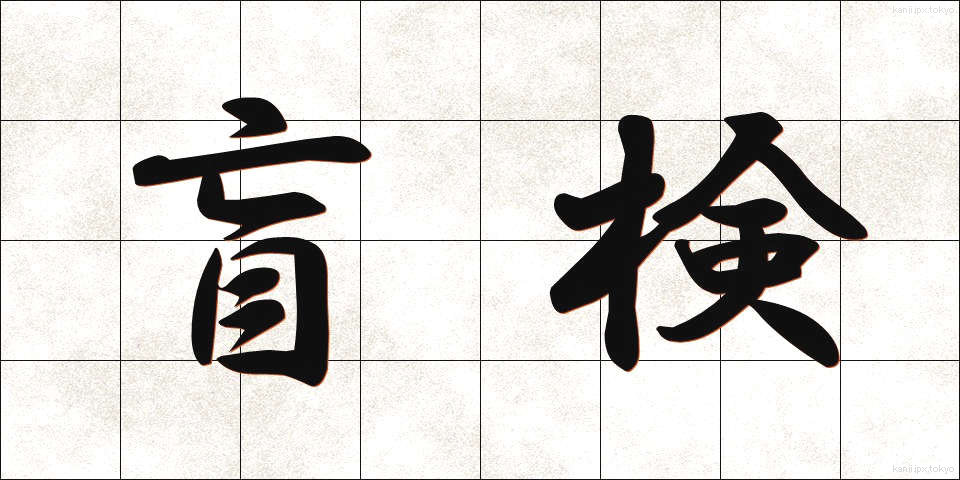 盲検 (もうけん)