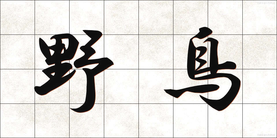 野鳥 (やちょう)