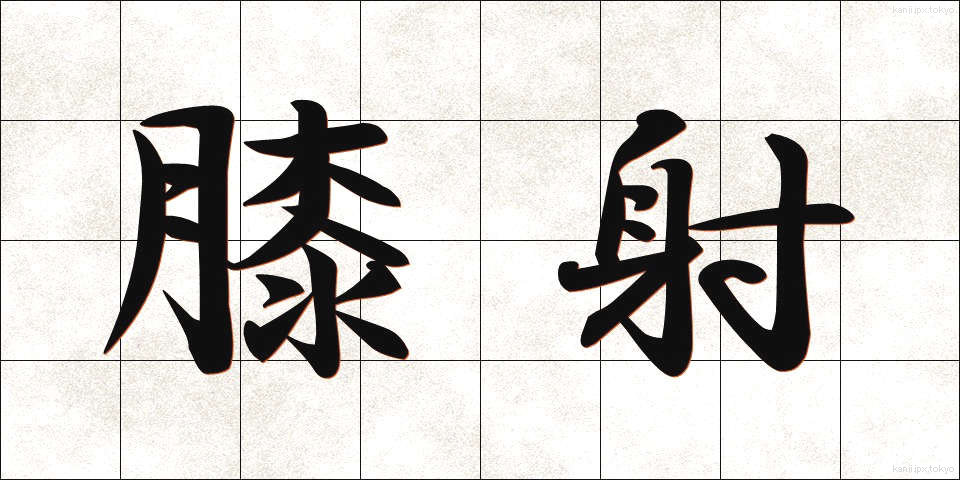 膝射 (しっしゃ)