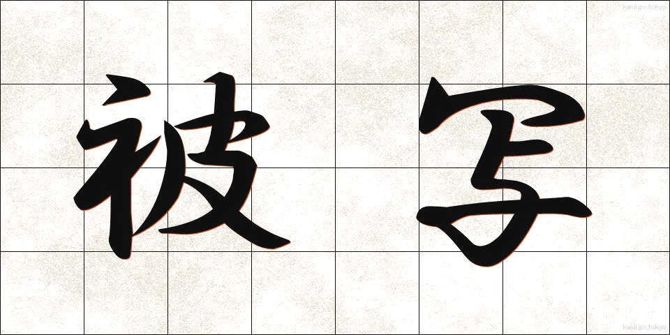 被写 (ひしゃ)