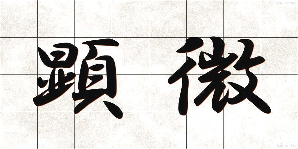 顕微 (けんび)