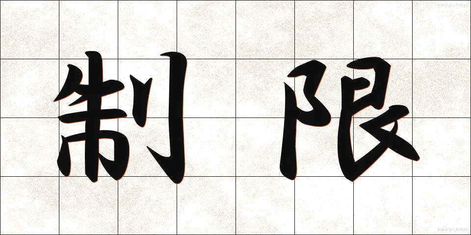 制限 (せいげん)