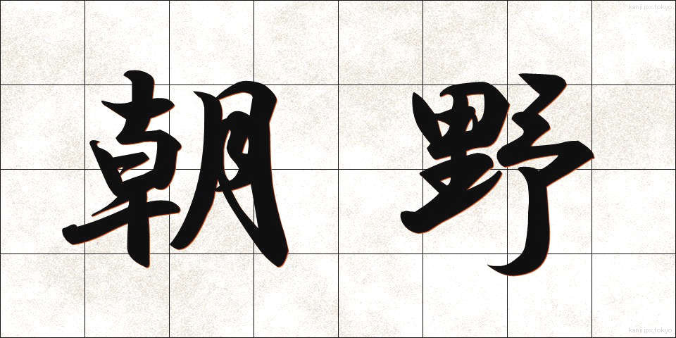 朝野 (ちょうや)