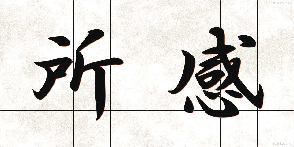 所感 (しょかん)