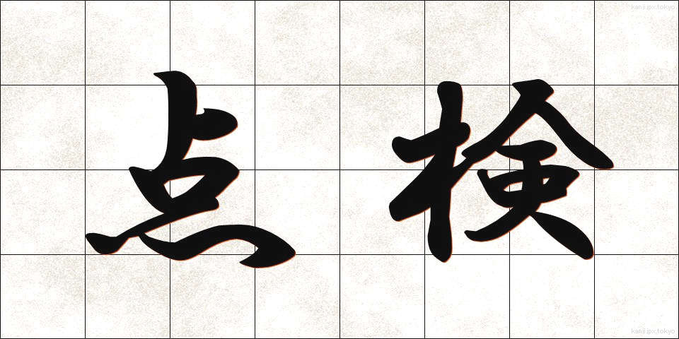 点検 (てんけん)