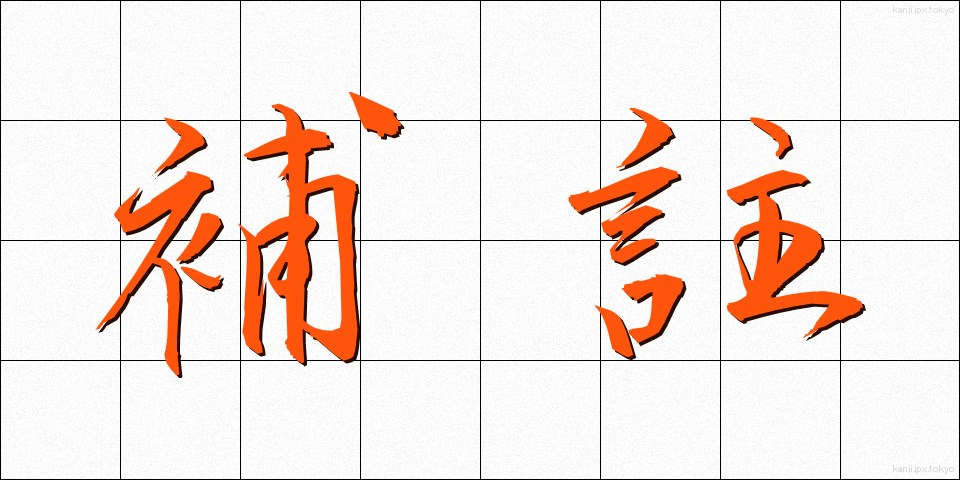 補註 (ほちゅう)