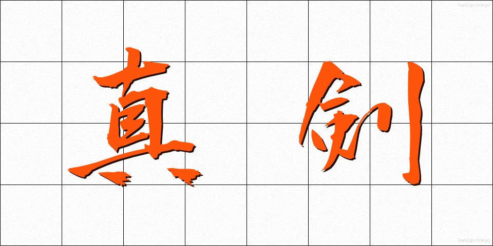 真剣 (しんけん)