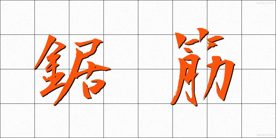 鋸筋 (きょすじ)