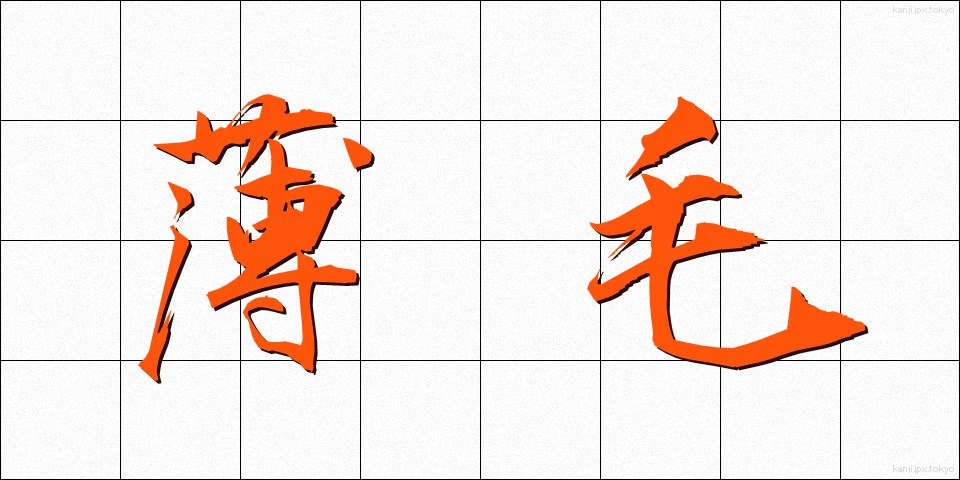 薄毛 (うすげ)