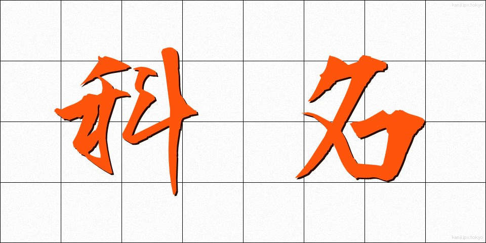 科名 (かめい)