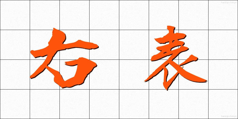 右表 (うひょう)