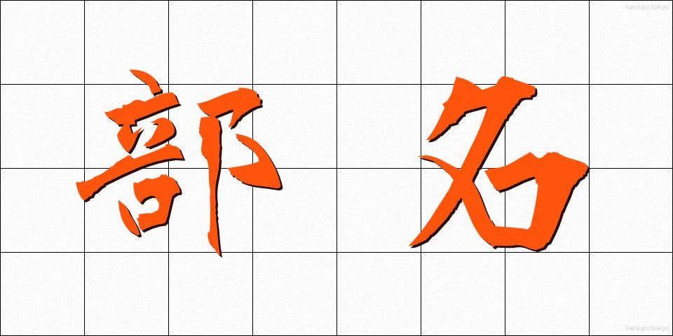 部名 (ぶめい)