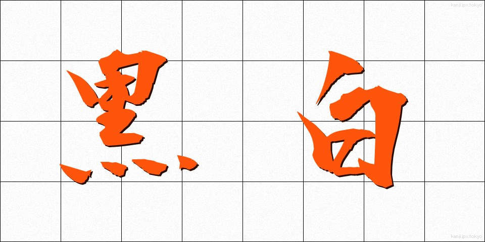 黒白 (こくはく)
