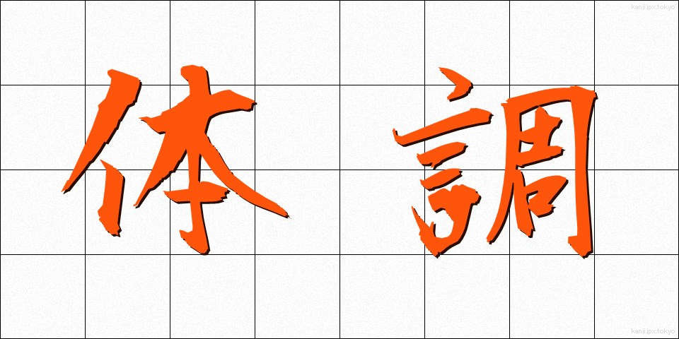 体調 (たいちょう)