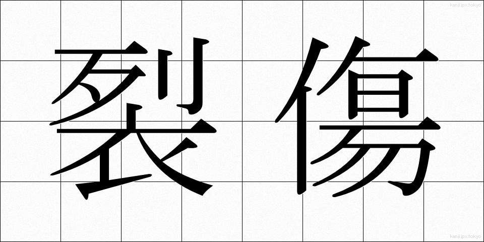 裂傷 (れっしょう)