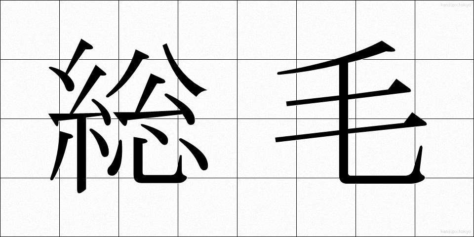 総毛 (そうもう)