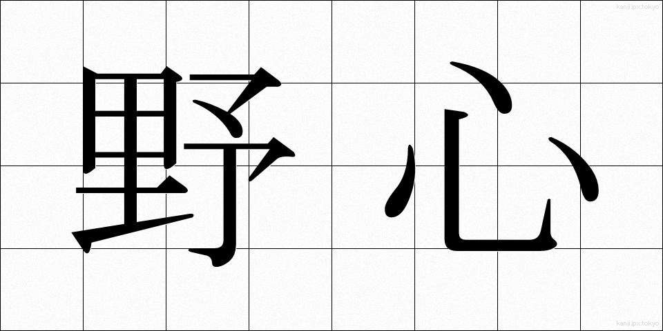 野心 (やしん)
