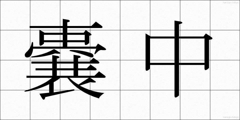 嚢中 (のうちゅう)