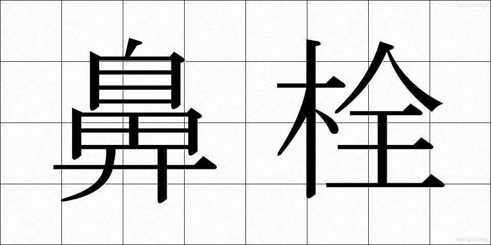 鼻栓 (びせん)