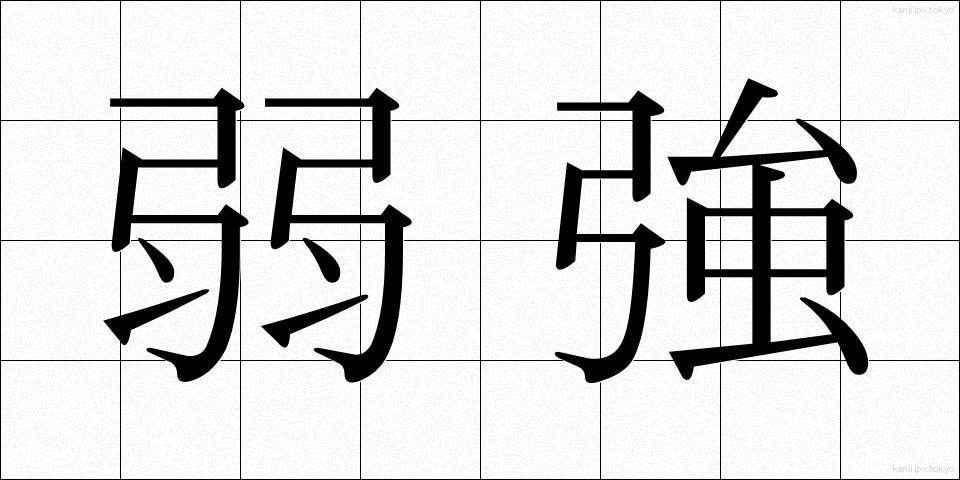 弱強 (じゃっきょう)