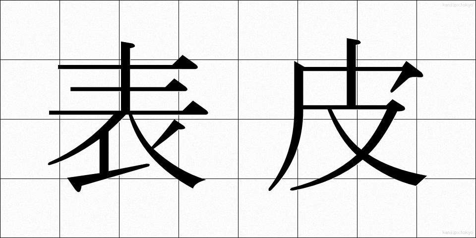 表皮 (ひょうひ)